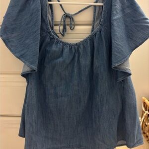 Old Navy- Blue Denim Women's Top